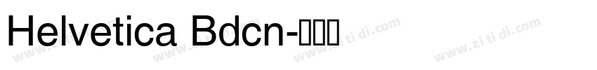 Helvetica Bdcn字体转换